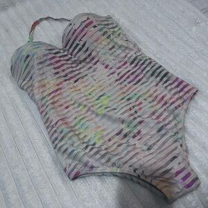 Striped Multicolor One-Piece Swimsuit